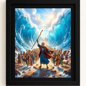 Epic Ocean Wave Art Print in A Frame 8x10